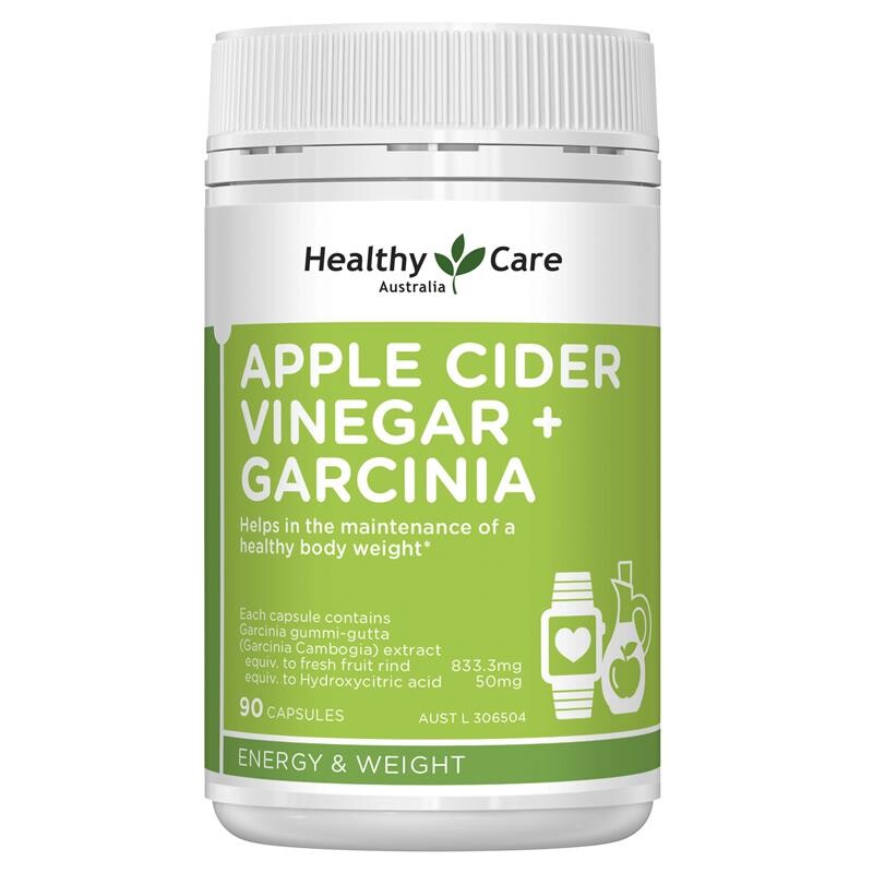 [PRE-ORDER] STRAIGHT FROM AUSTRALIA - Healthy Care Apple Cider Vinegar + Garcinia 90 Capsules